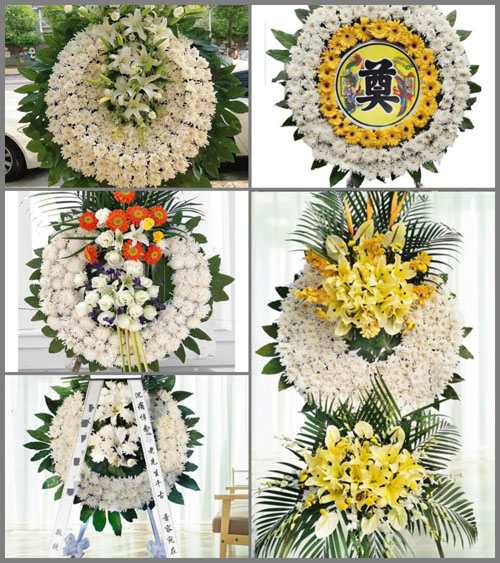 广东揭阳市普宁市麒麟镇后山村花圈速递