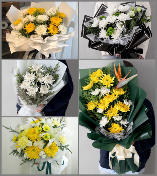 广东揭阳市普宁市麒麟镇后山村白事花束代送